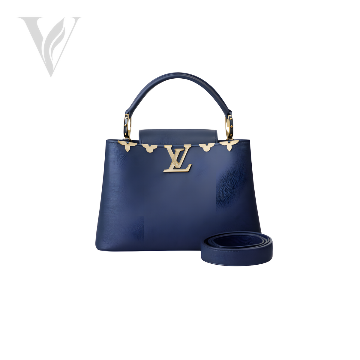 Louis Vuitton Capucines Navy Bag