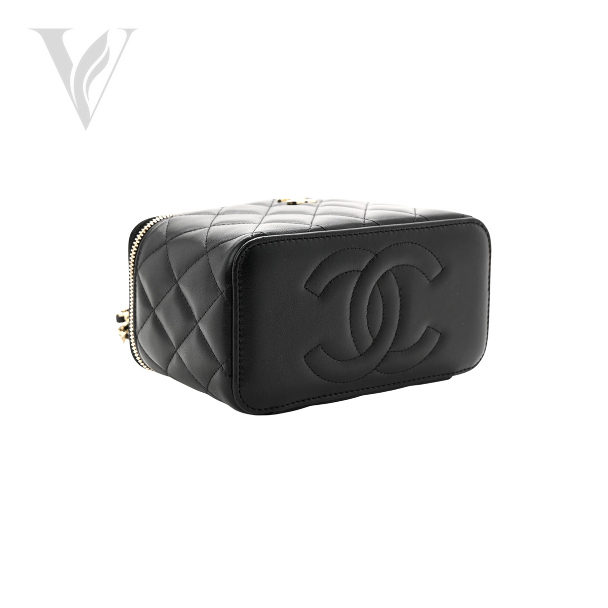 Chanel Small Vanity Case Chain - Black – View 2