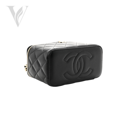 Chanel Small Vanity Case Chain - Black – View 2