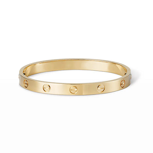 Slim Love Bracelet 3.65mm – Gold | Size 16