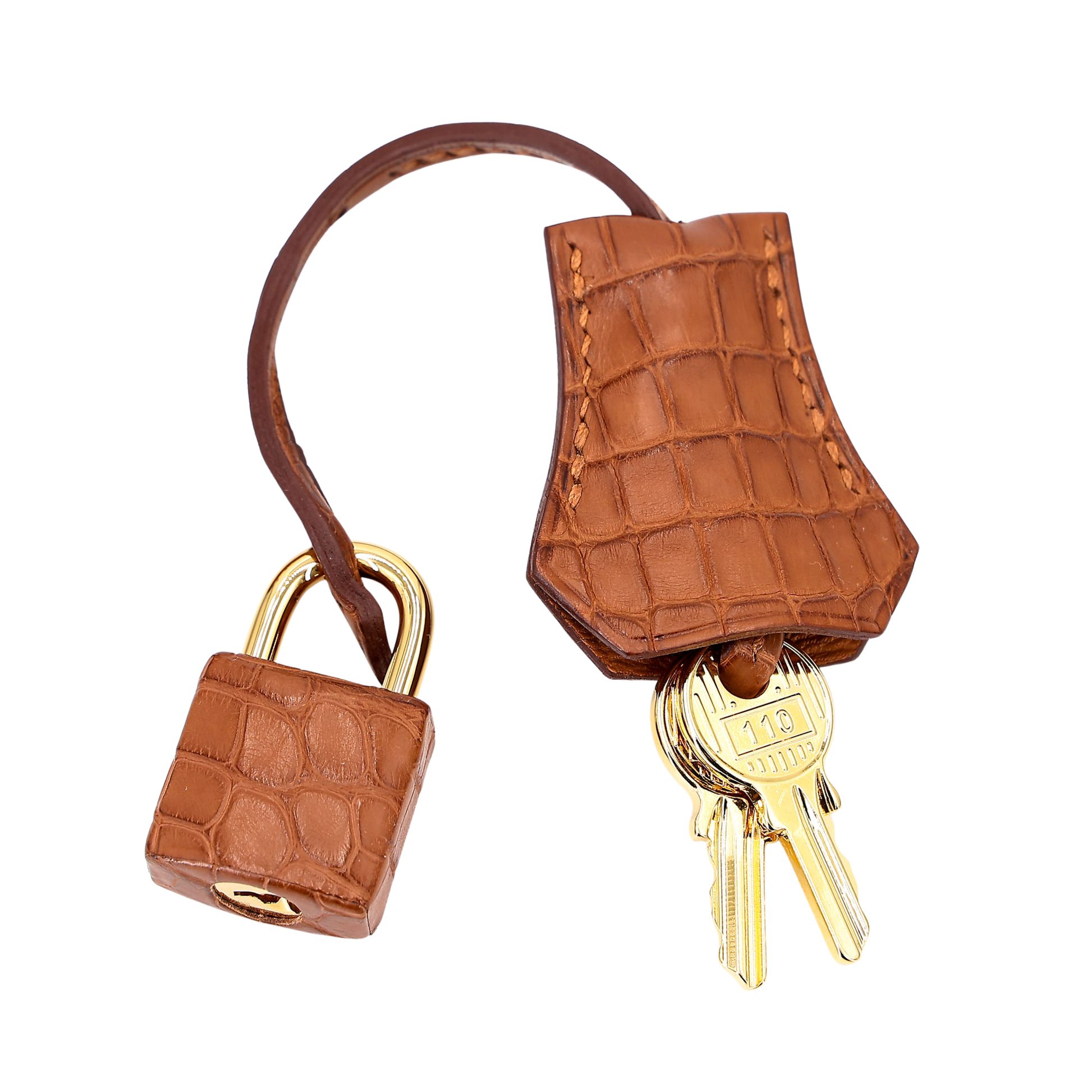 Elegant Structured Carryall 25 Rich Brown Crocodile Bag - view 3