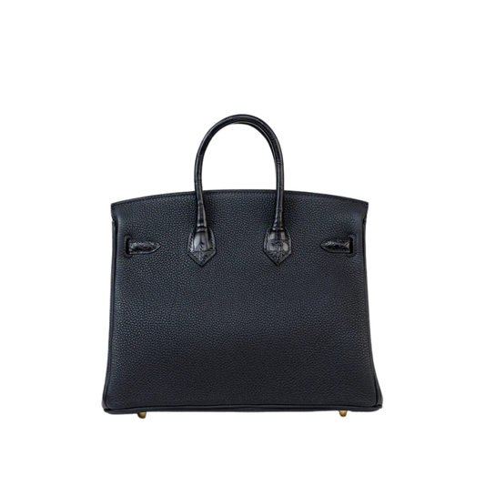 Sophisticated Structured Carryall Black Bag - view 2