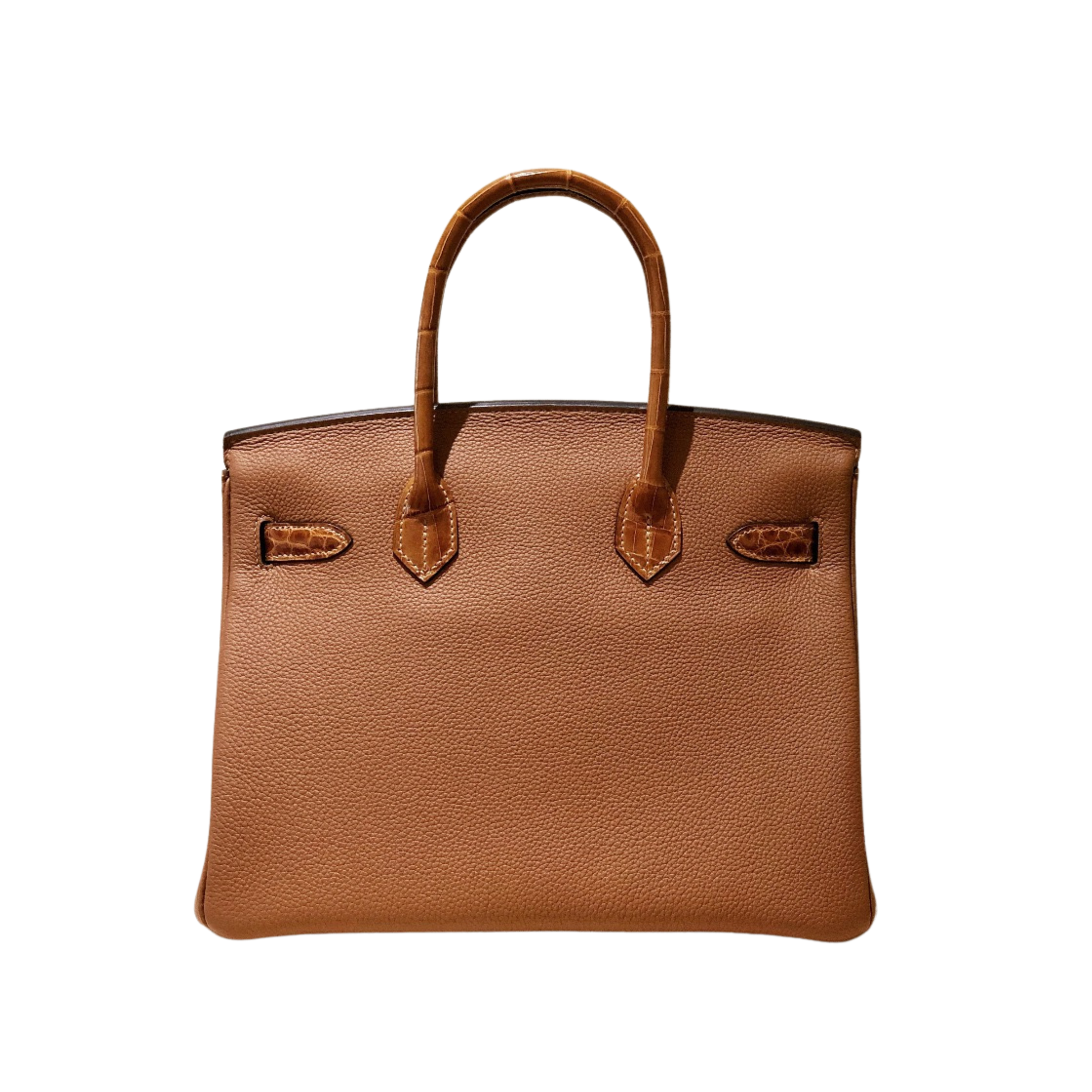 Elevated Structured Carryall Tan Hue Gold Bag - view 2