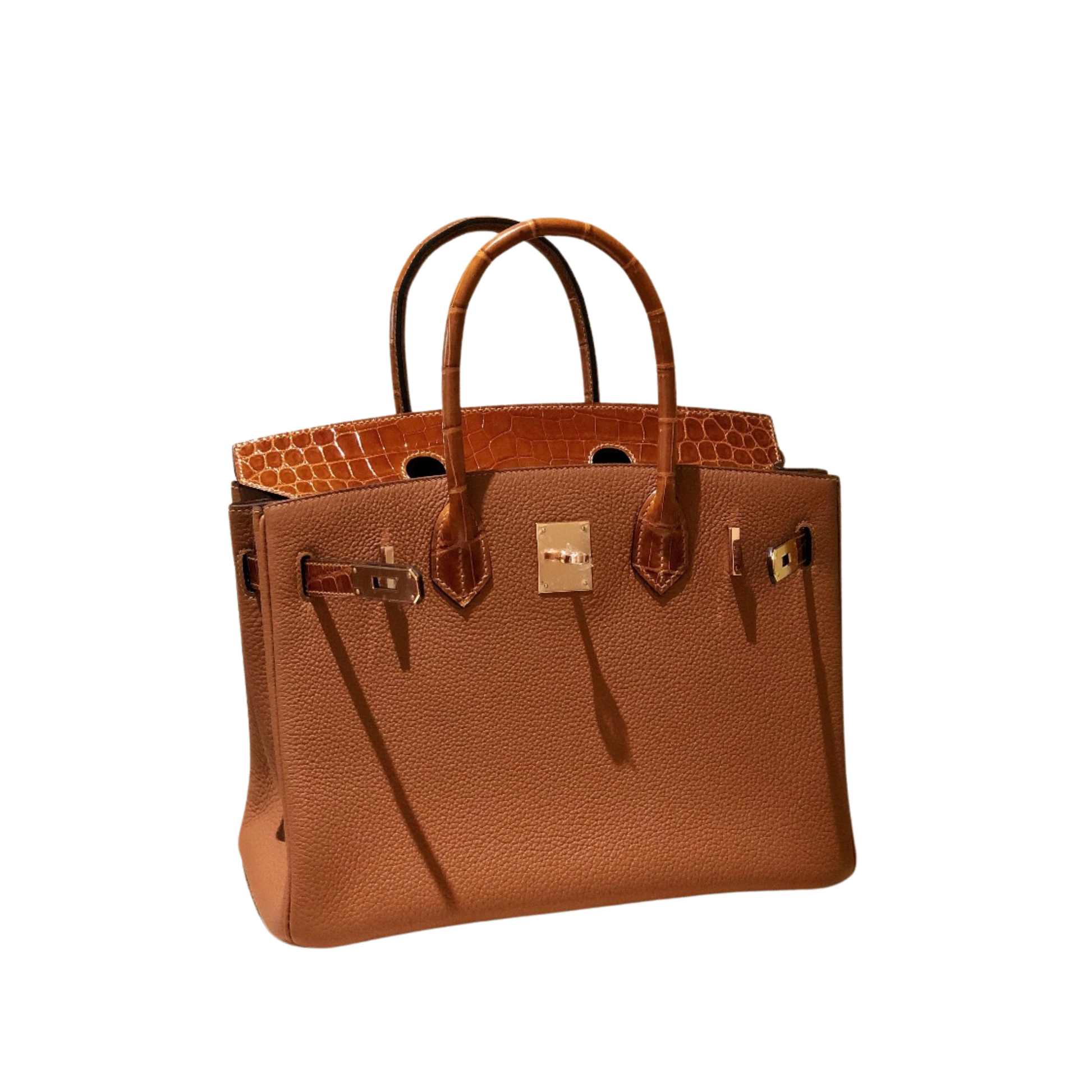 Elevated Structured Carryall Tan Hue Gold Bag - view 3