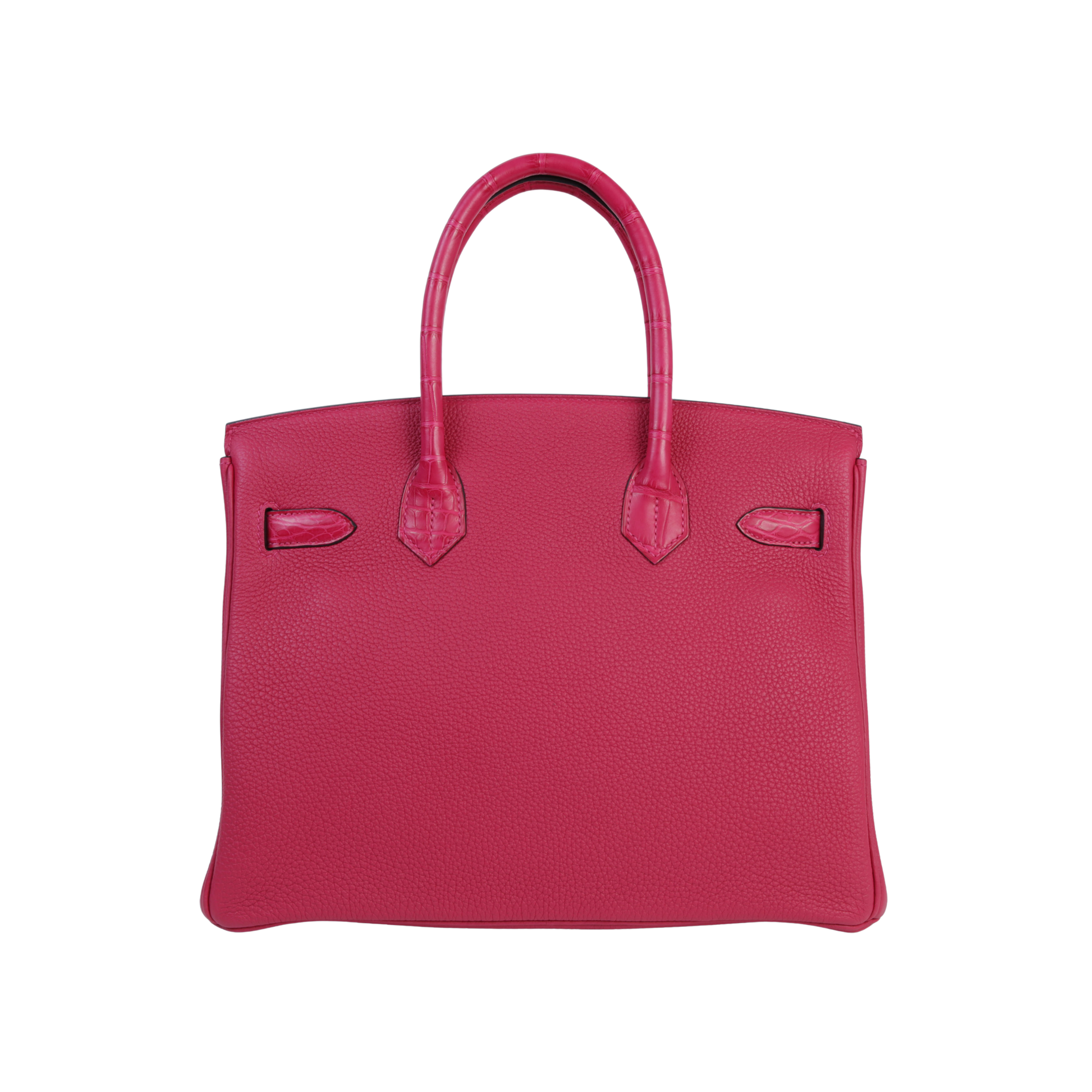 Detailed Structured Carryall Framboise Pink Bag - view 3