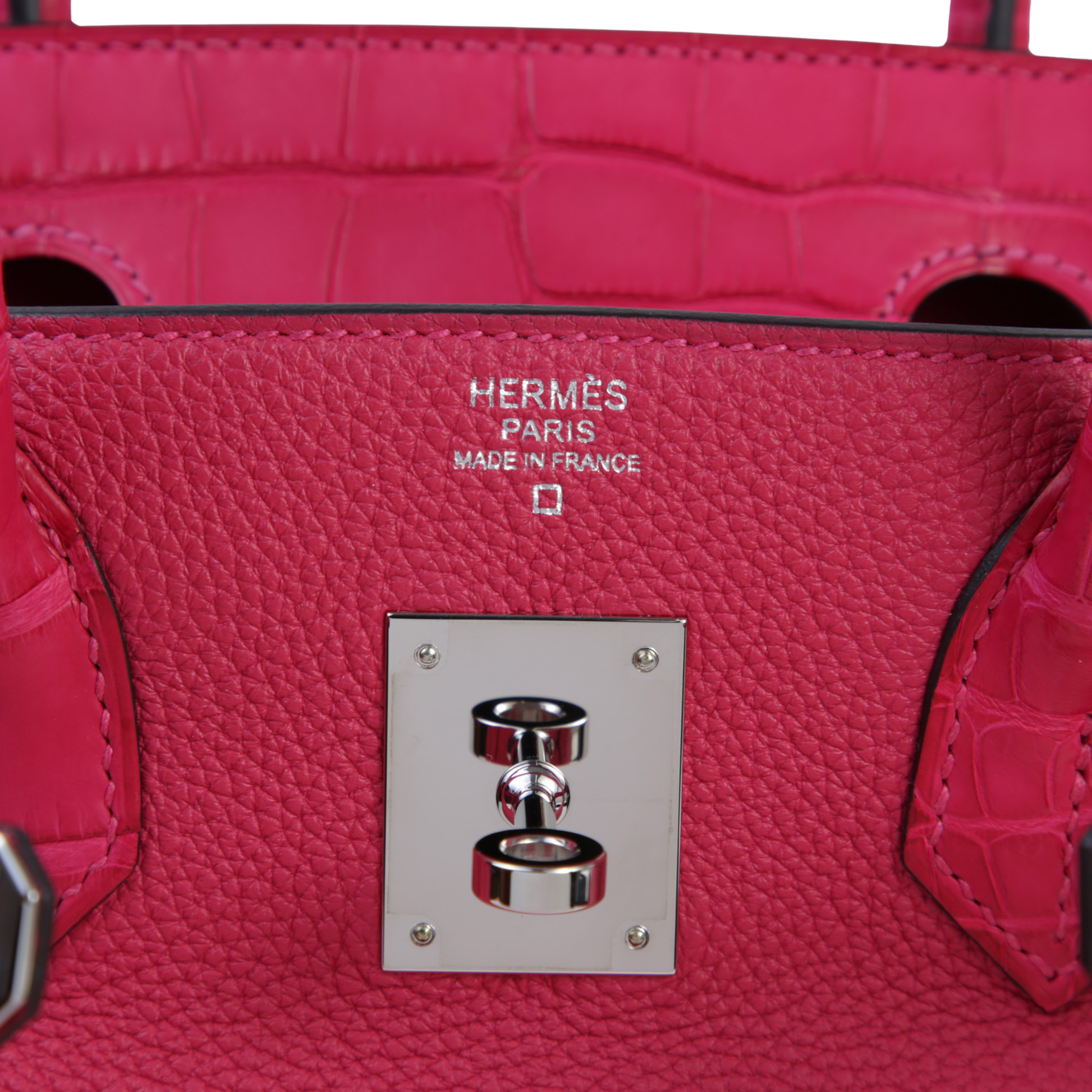 Detailed Structured Carryall Framboise Pink Bag - view 4