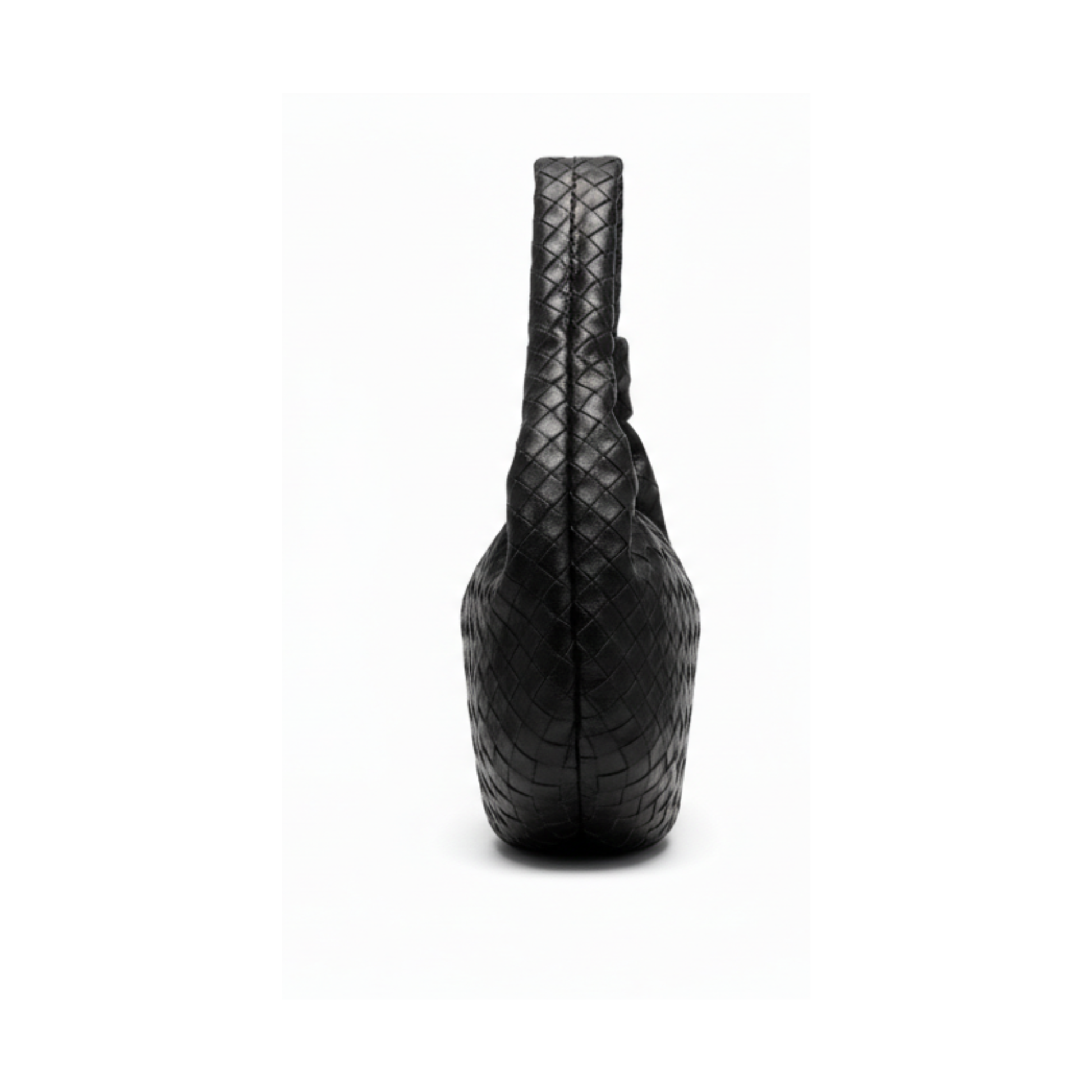 Premium-Look Medium Veneta Hobo Intrecciato Bag - view 2