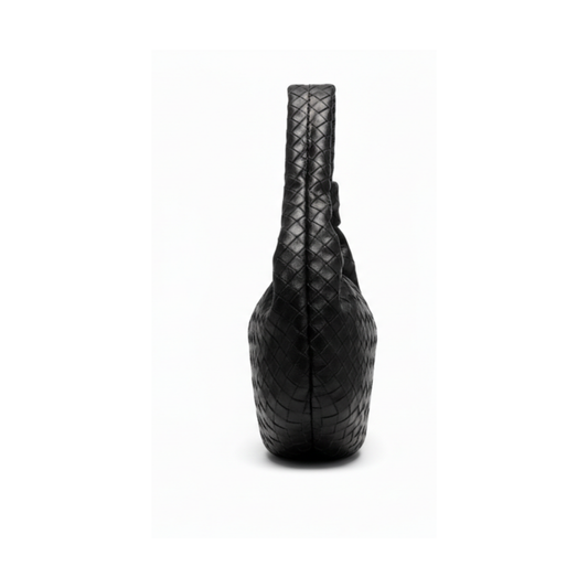 Premium-Look Medium Veneta Hobo Intrecciato Bag - view 2