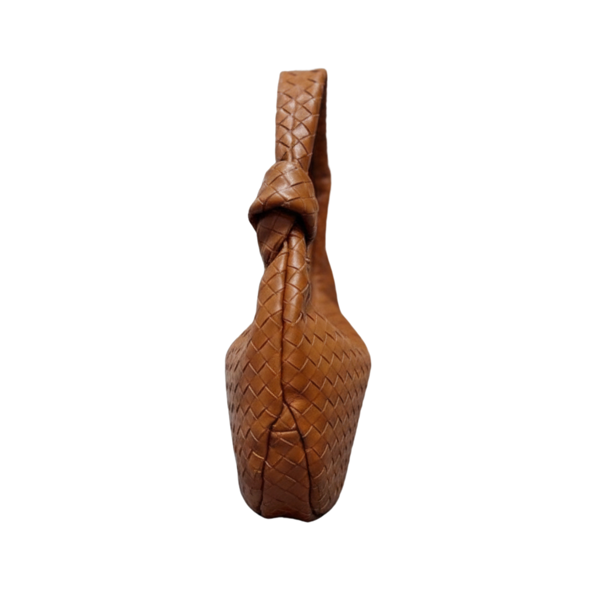Polished Medium Veneta Hobo Intrecciato Bag - view 2