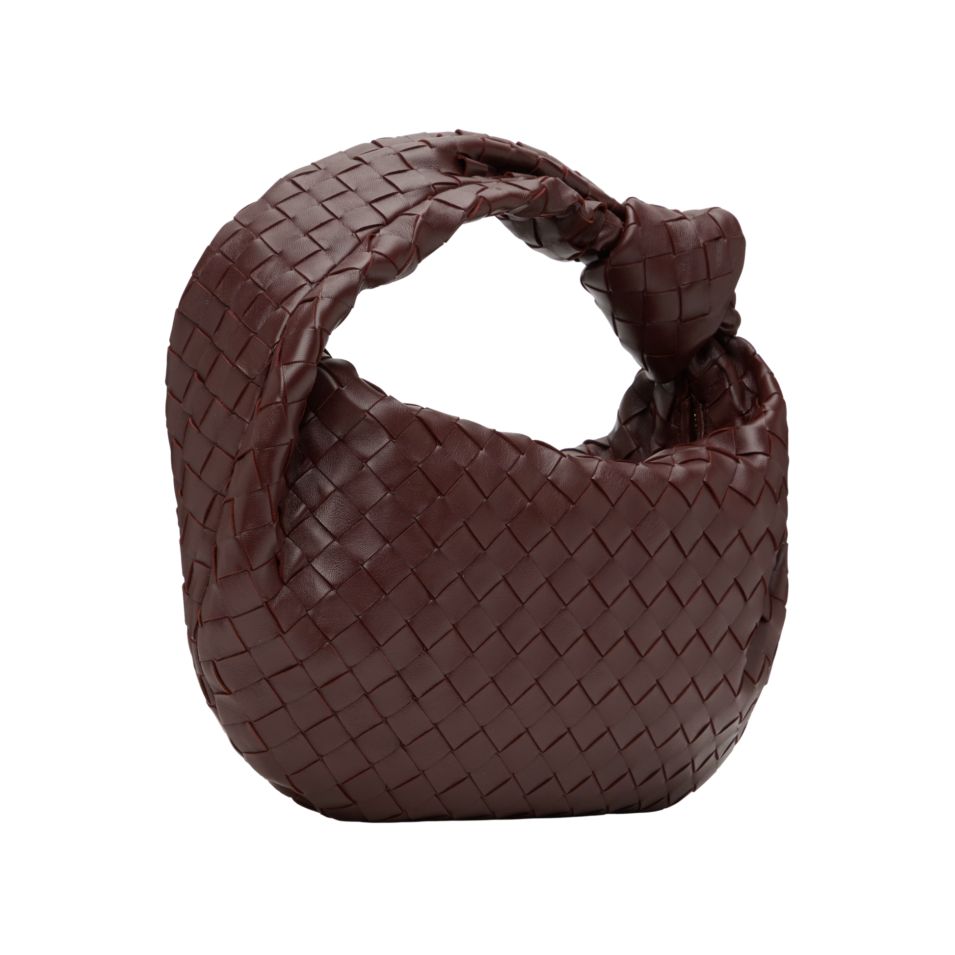 Premium-Look Small Jodie Intrecciato Leather Fondant Bag - view 3