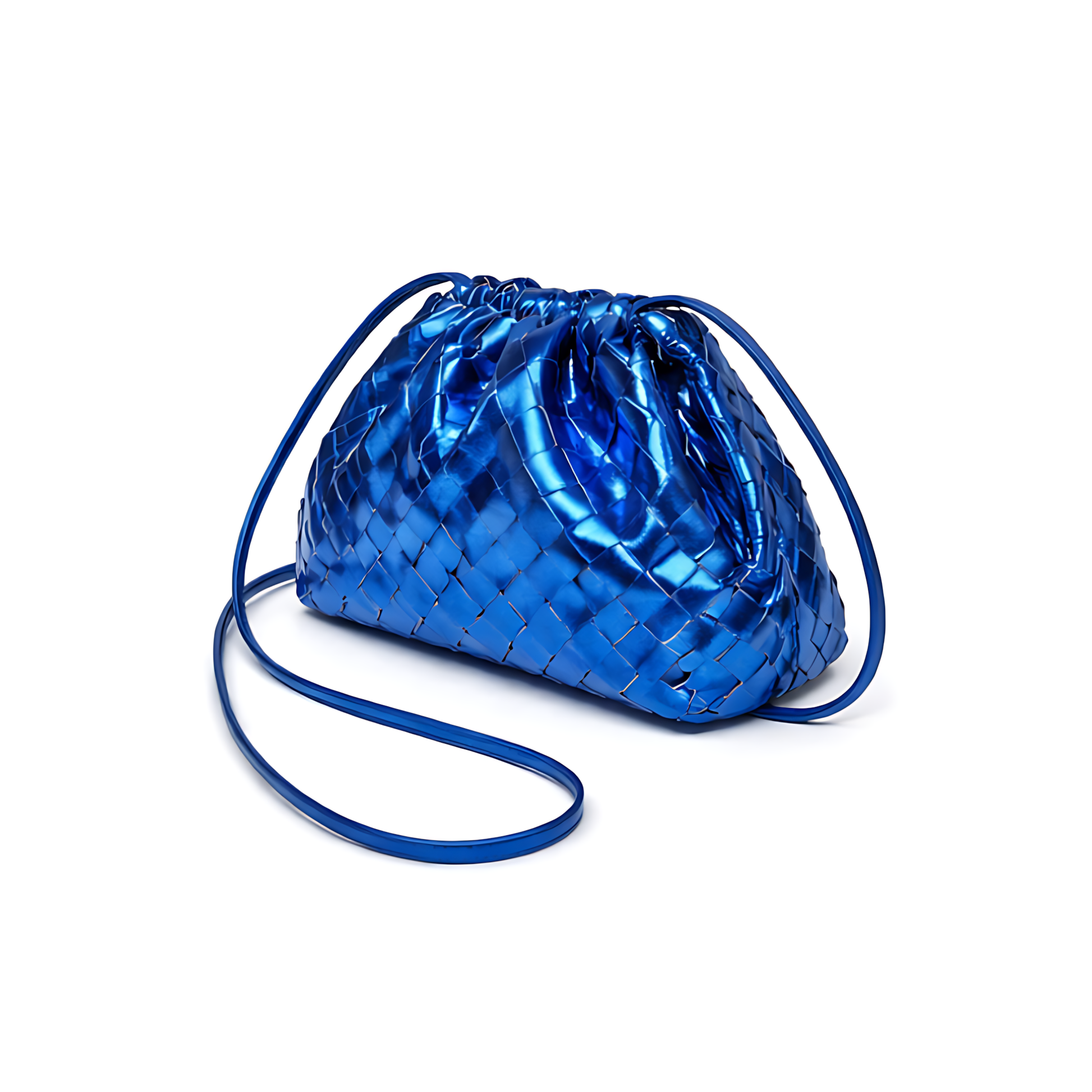 Elegant Intrecciato Leather Mini Bag - view 3