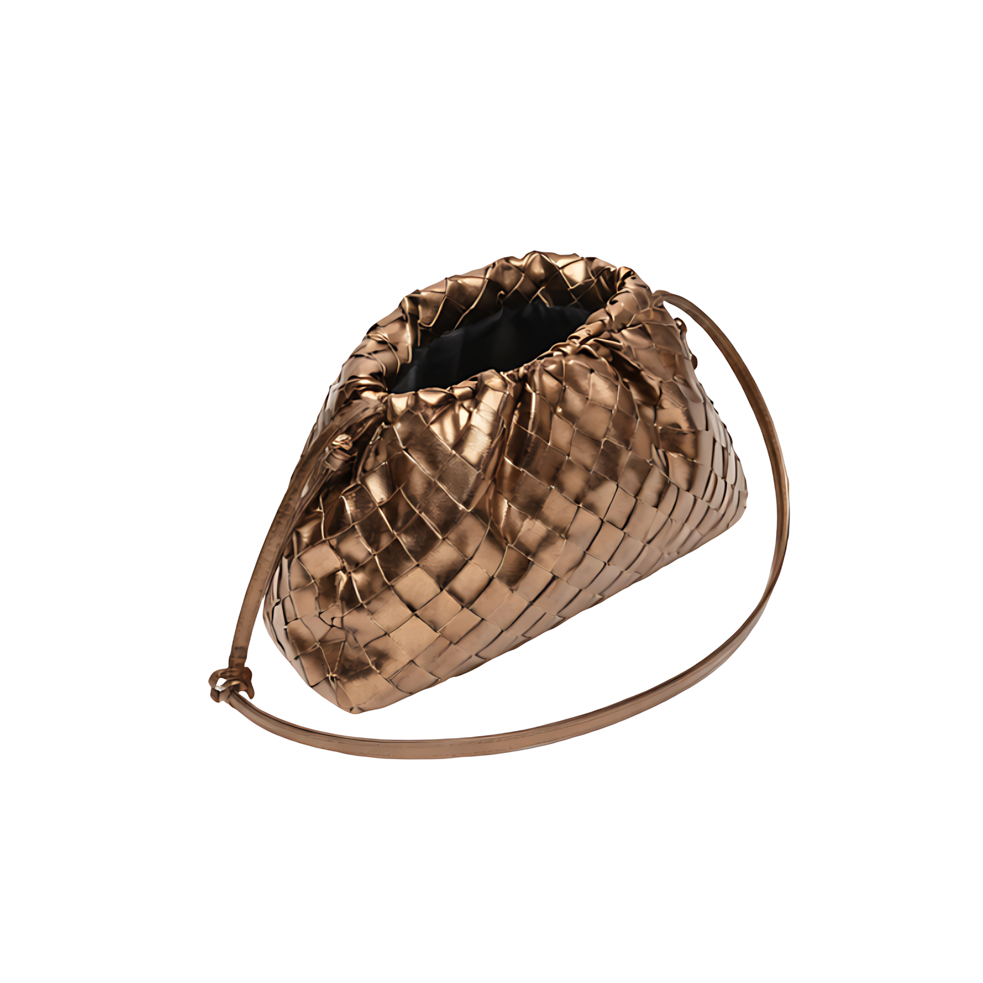 Sophisticated Intrecciato Leather Mini Bag - view 3