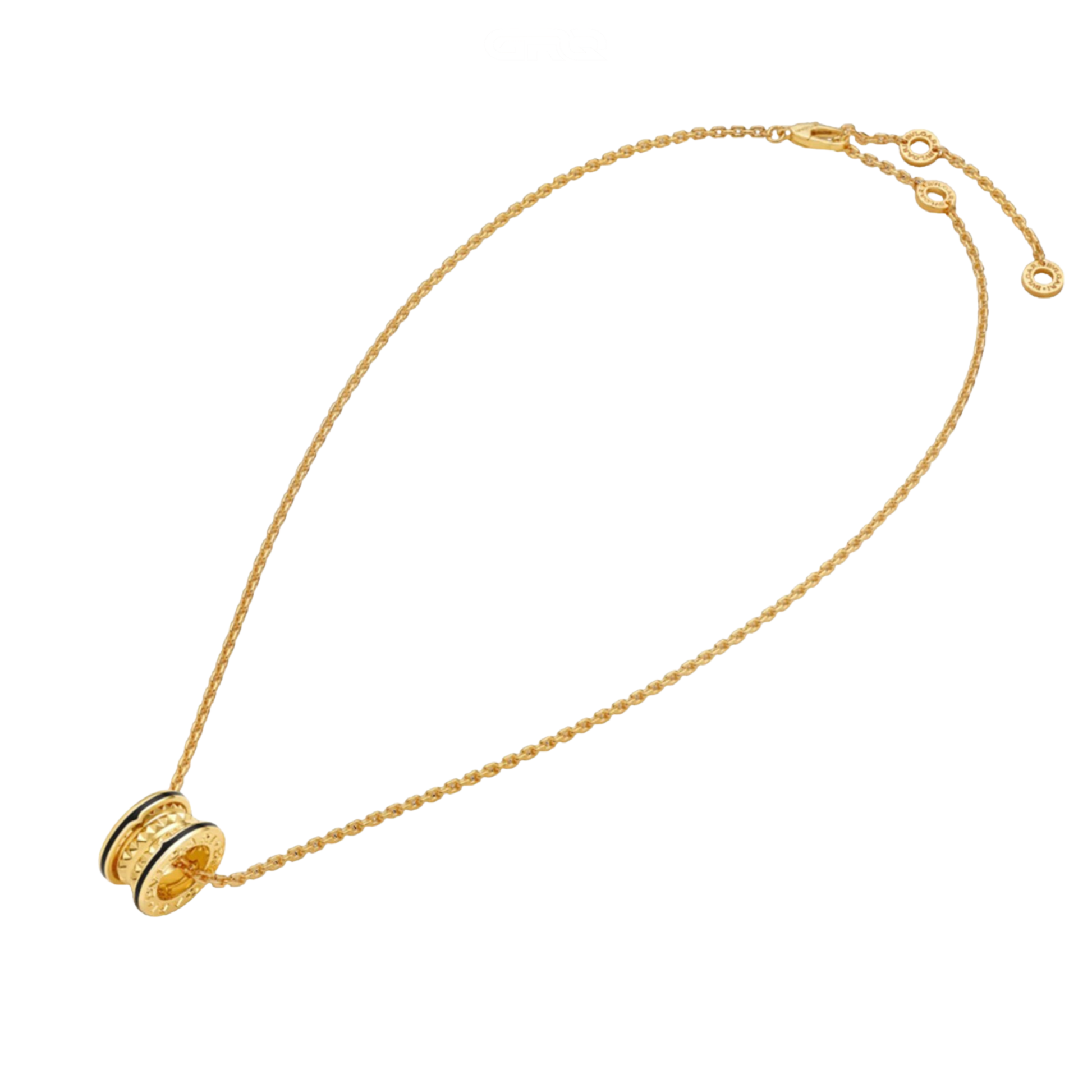 Everyday-Luxe 18k Yellow Gold B Zero 1 Pendant Studded Necklace - view 3