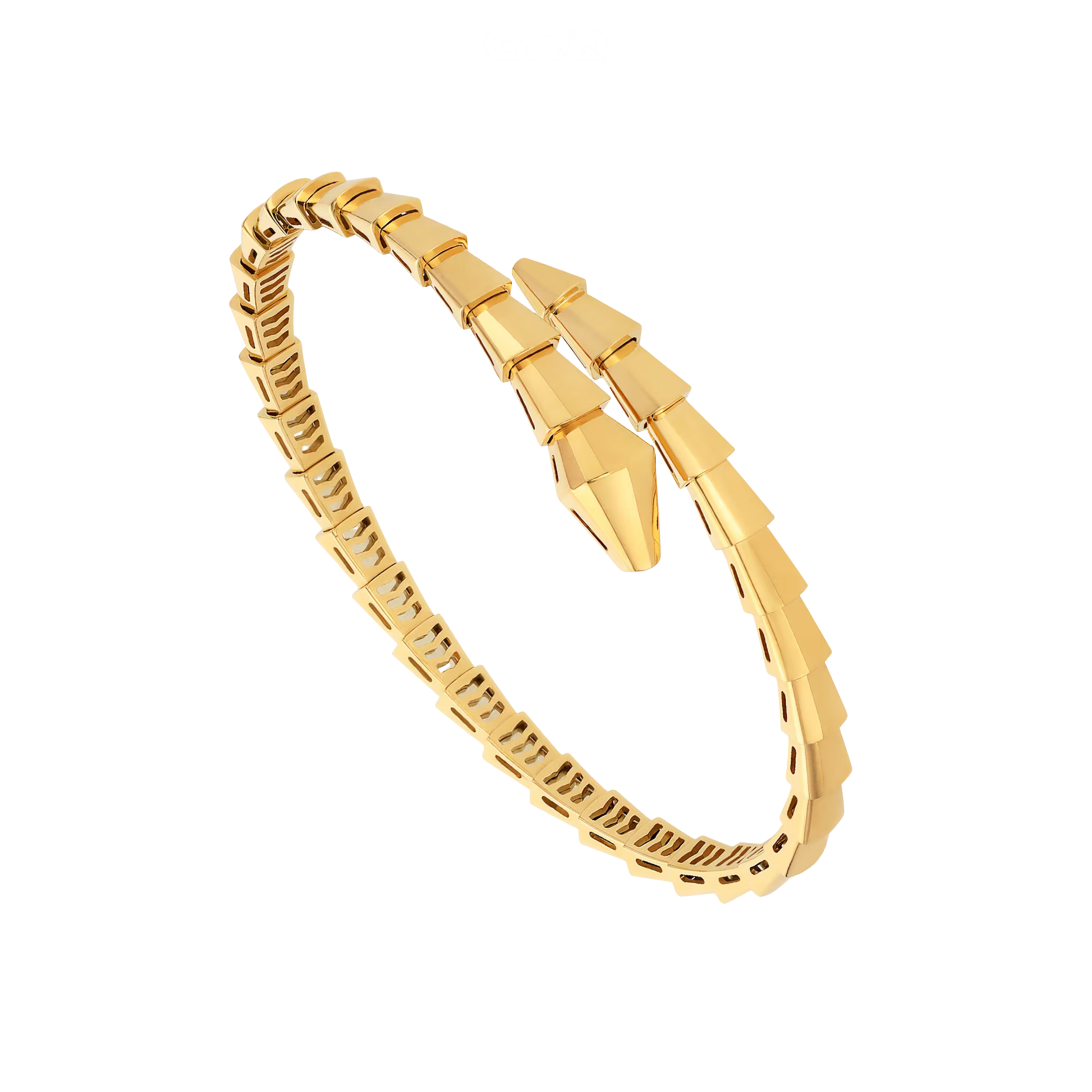 Elegant 18k Yellow Gold Serpenti Viper Bracelet - view 2