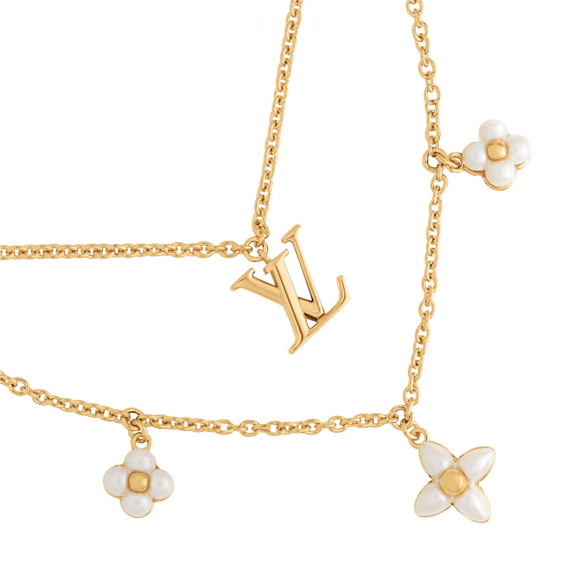 Premium-Look Gold Floragram Necklace - view 2