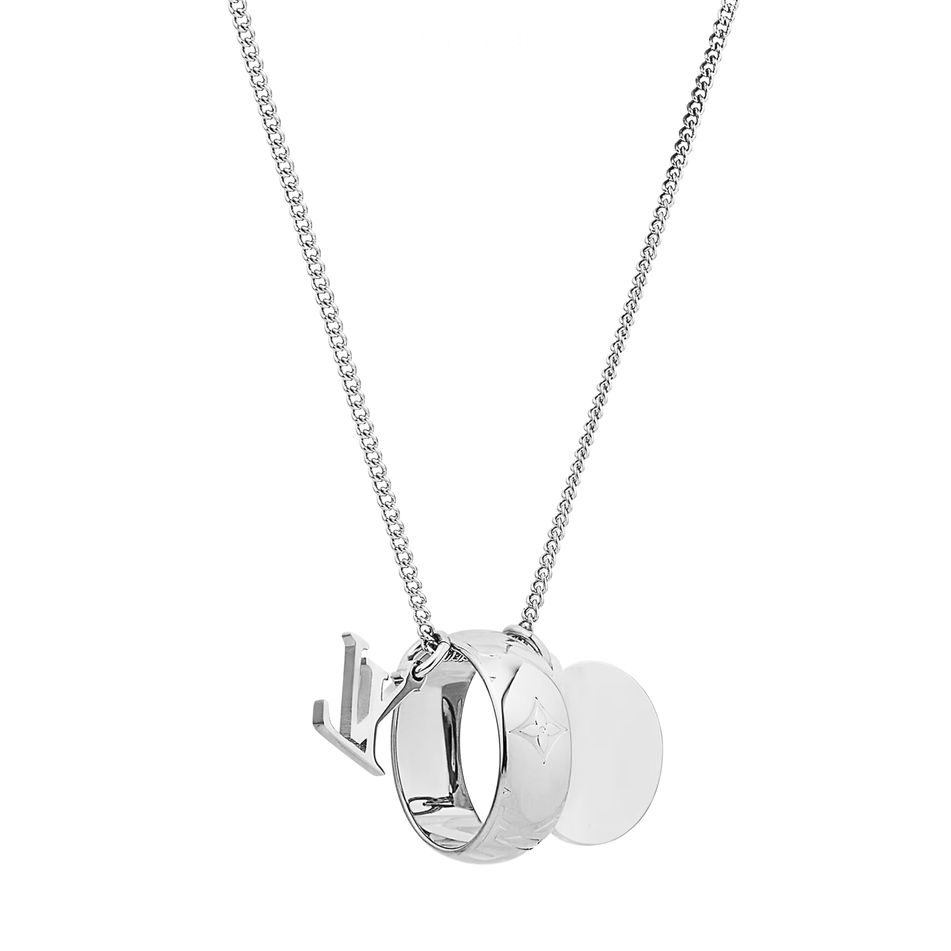 Polished Monogram Charms Necklace - view 2