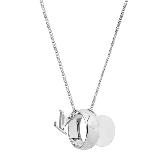 Polished Monogram Charms Necklace - view 2