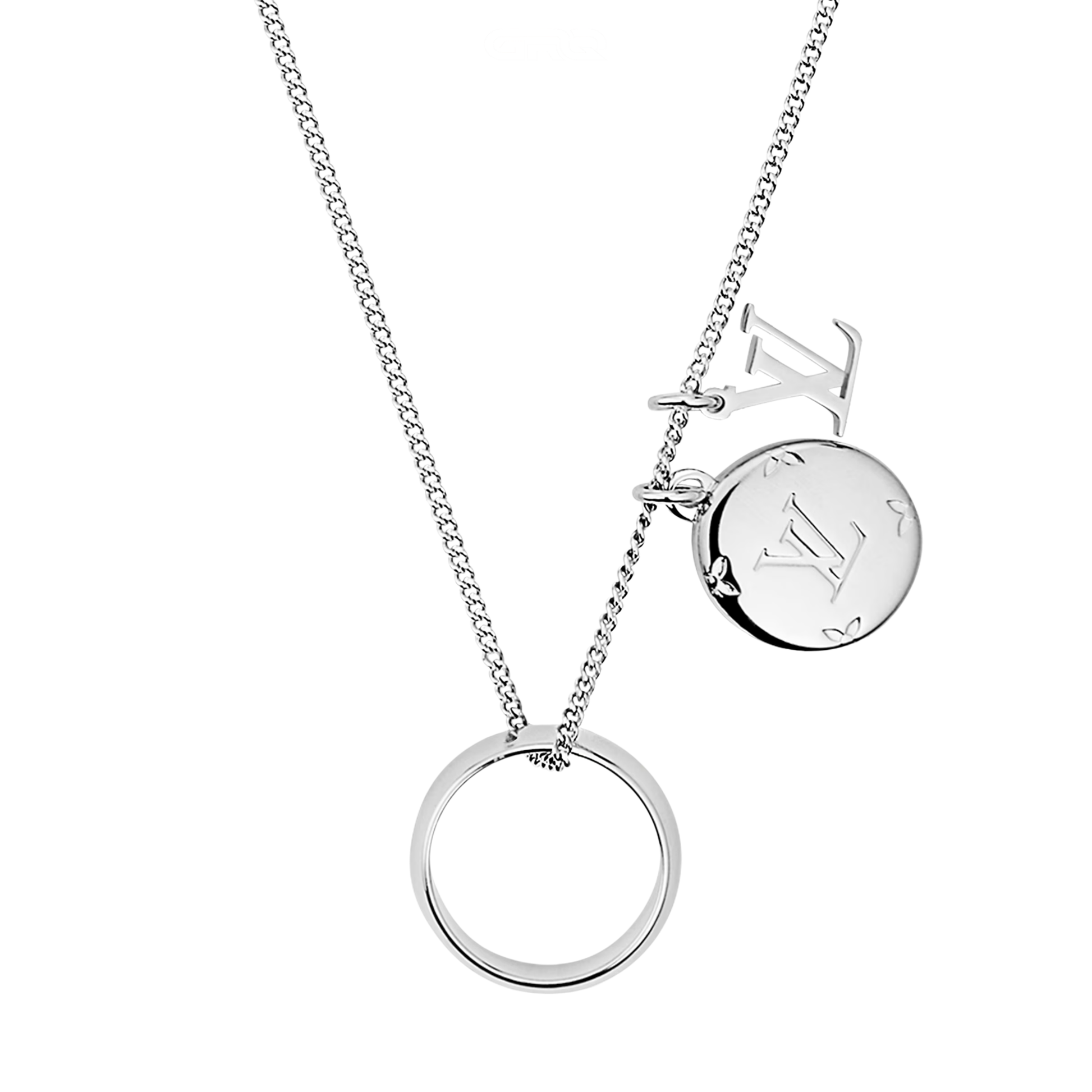 Polished Monogram Charms Necklace - view 3