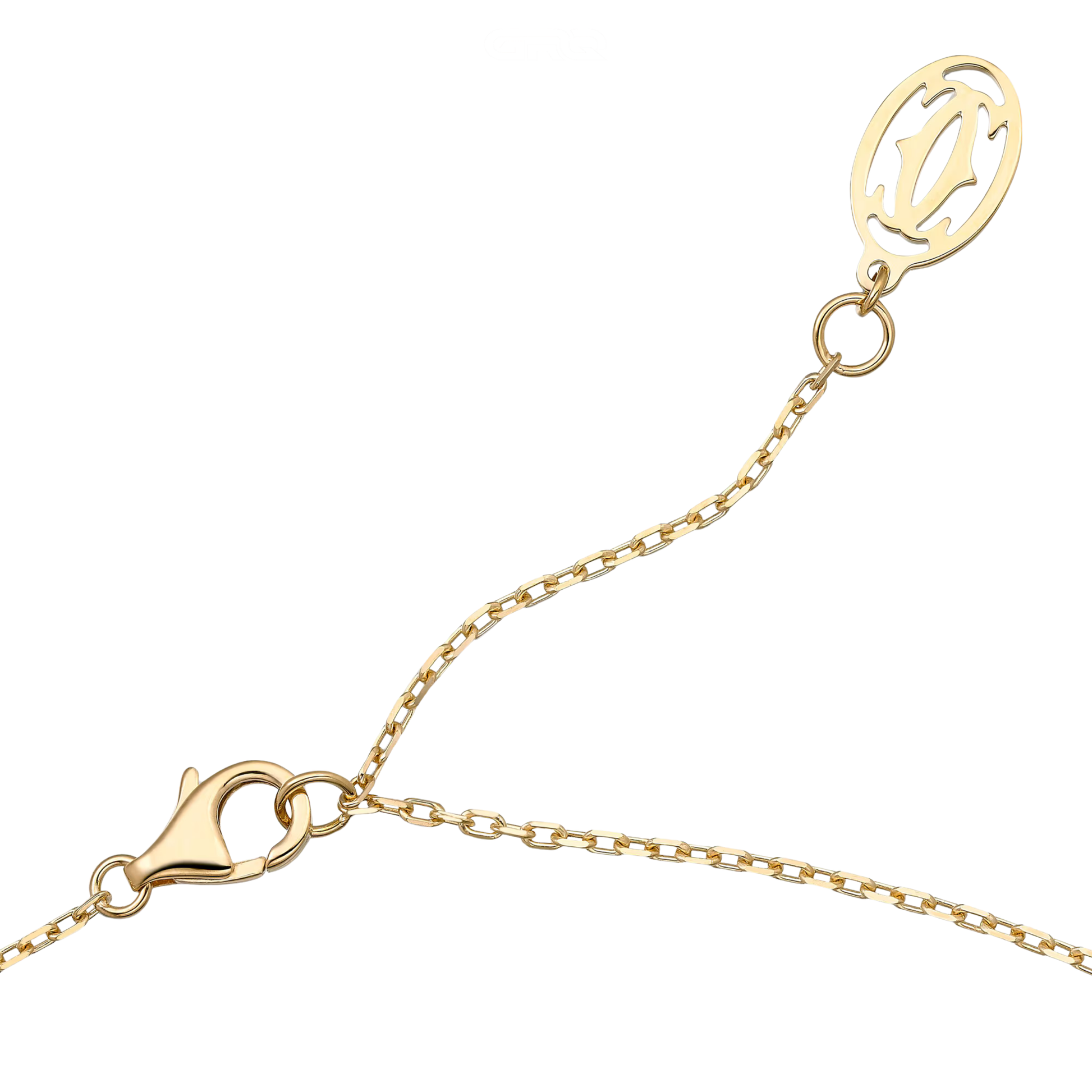 Modern D Amour Pendant 18k Gold Necklace Single Round Brilliant Cut Diamond - view 3