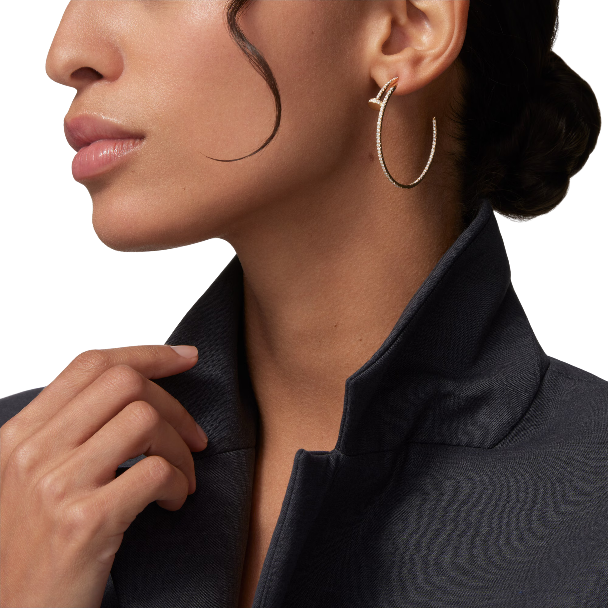 Premium-Look Juste Un Clou Hoop Earring - view 4