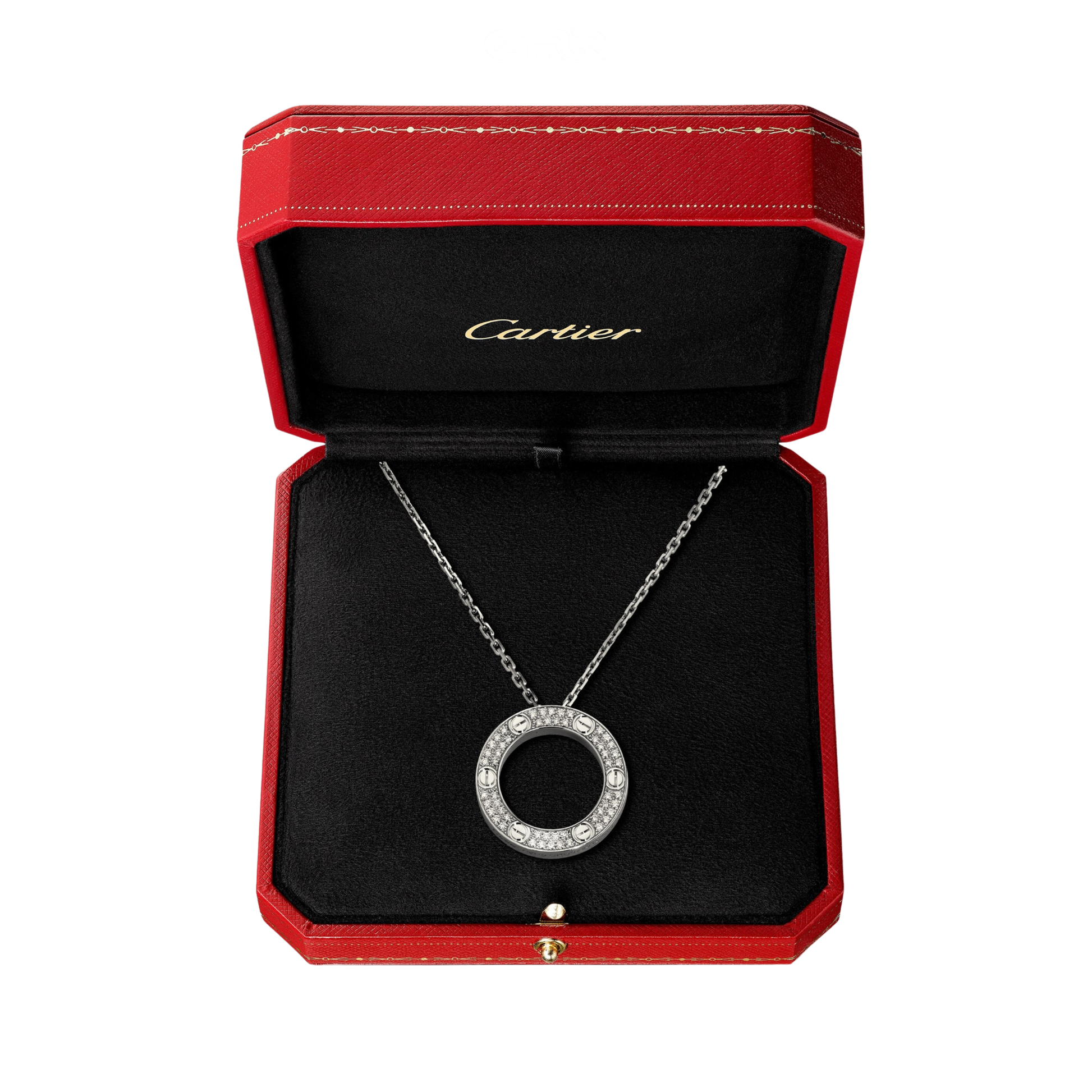 Refined Love Pendant Paved Necklace - view 4