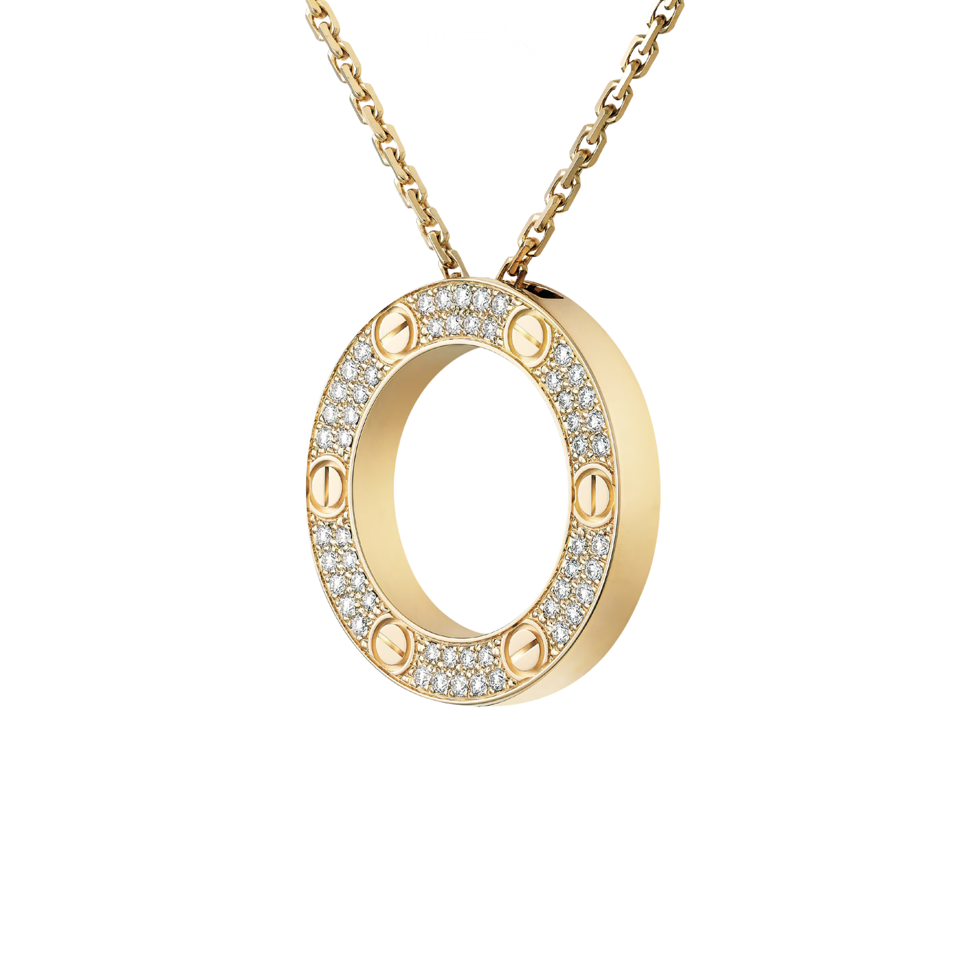 Refined Love Pendant Paved Necklace - view 6