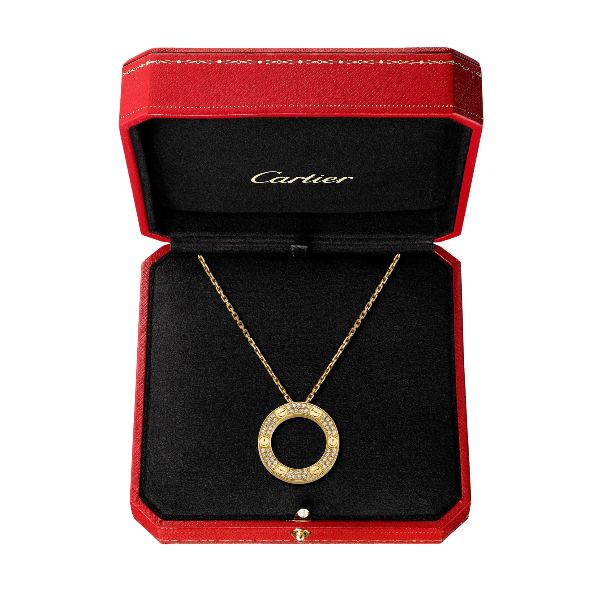 Refined Love Pendant Paved Necklace - view 9