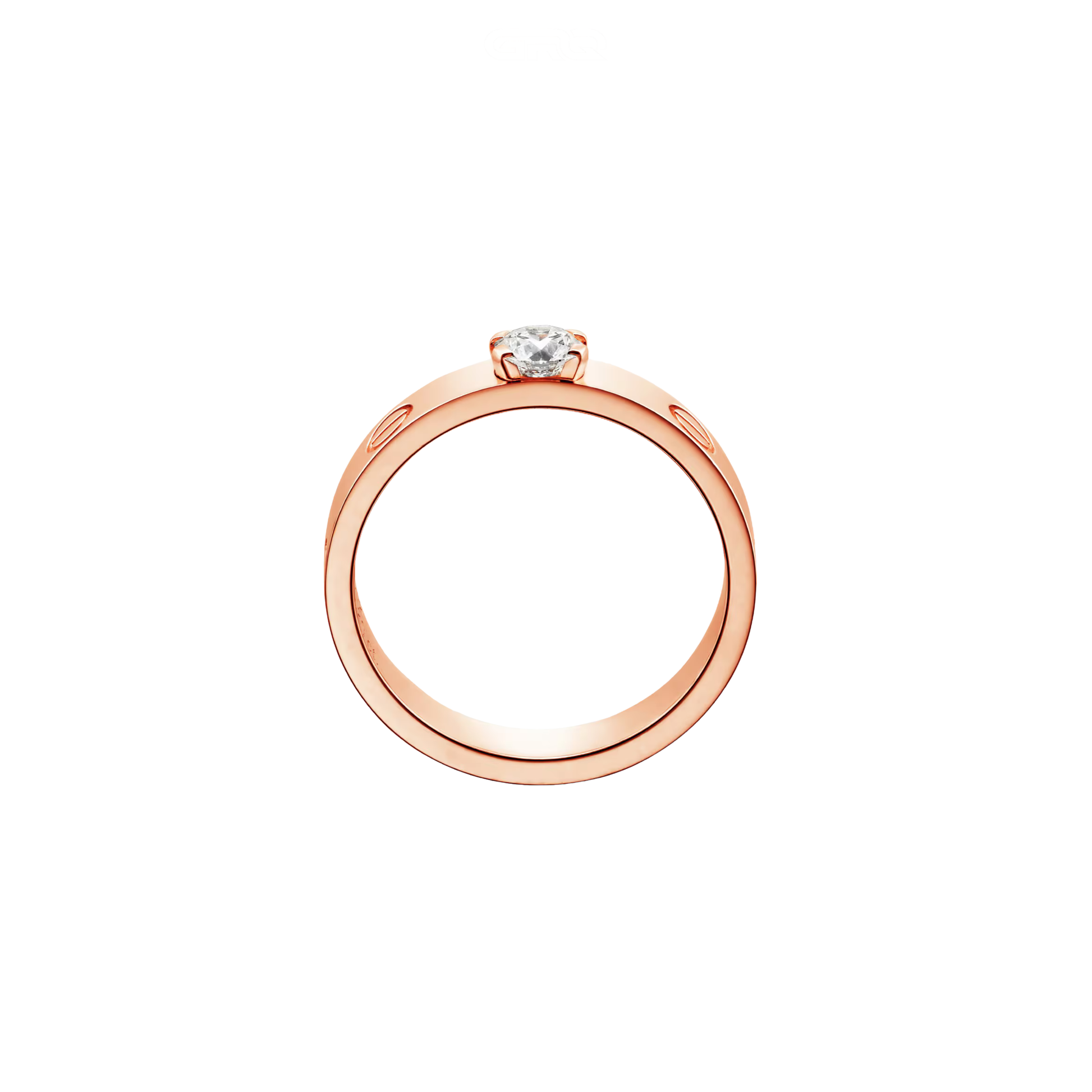 Elegant Solitaire Ring Gold - view 4