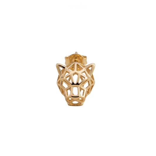 Minimal-Luxe Panther Stud Earrings - view 2