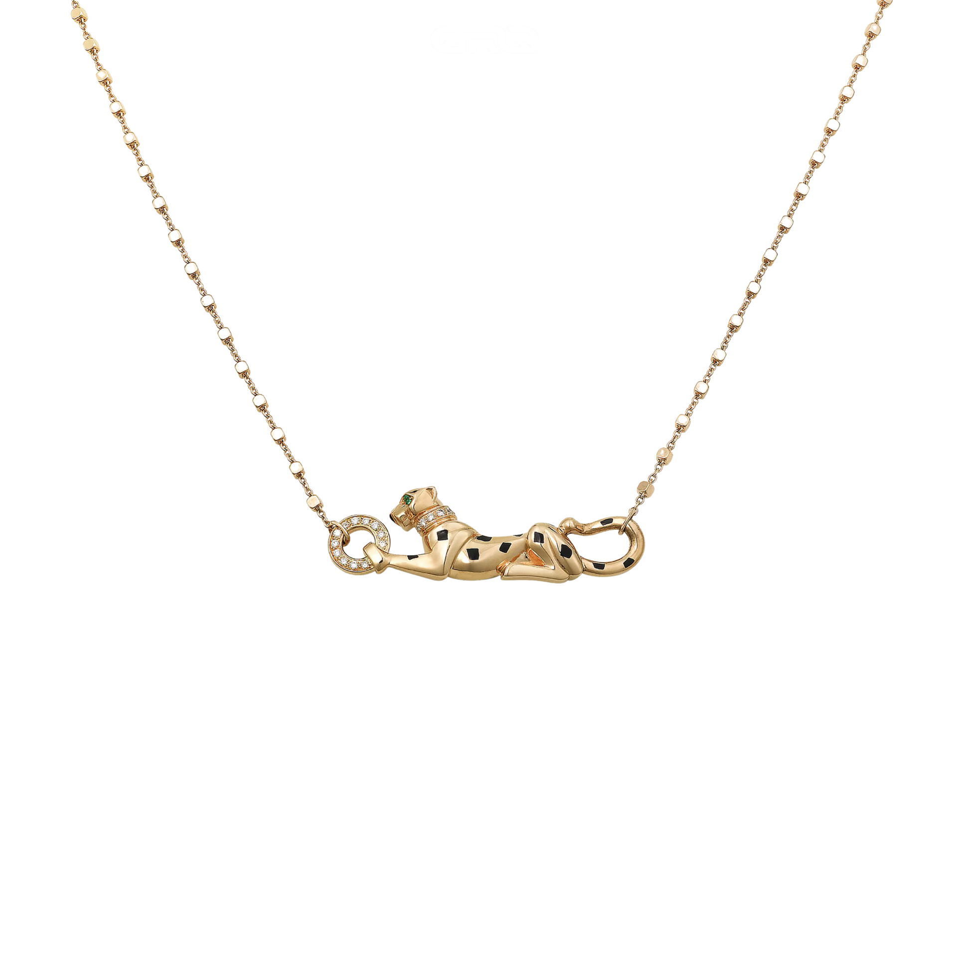 Clean-Finish Panthere De Pendant Diamonds Necklace