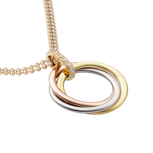 Everyday-Luxe Trinity Pendant Diamonds Necklace - view 2