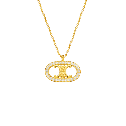 Timeless Frosted Hoops Enamel Brass Gold Finish - view 2