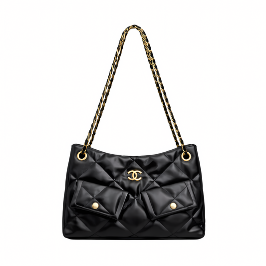 Detailed 25 Small Hobo Suede Black Bag