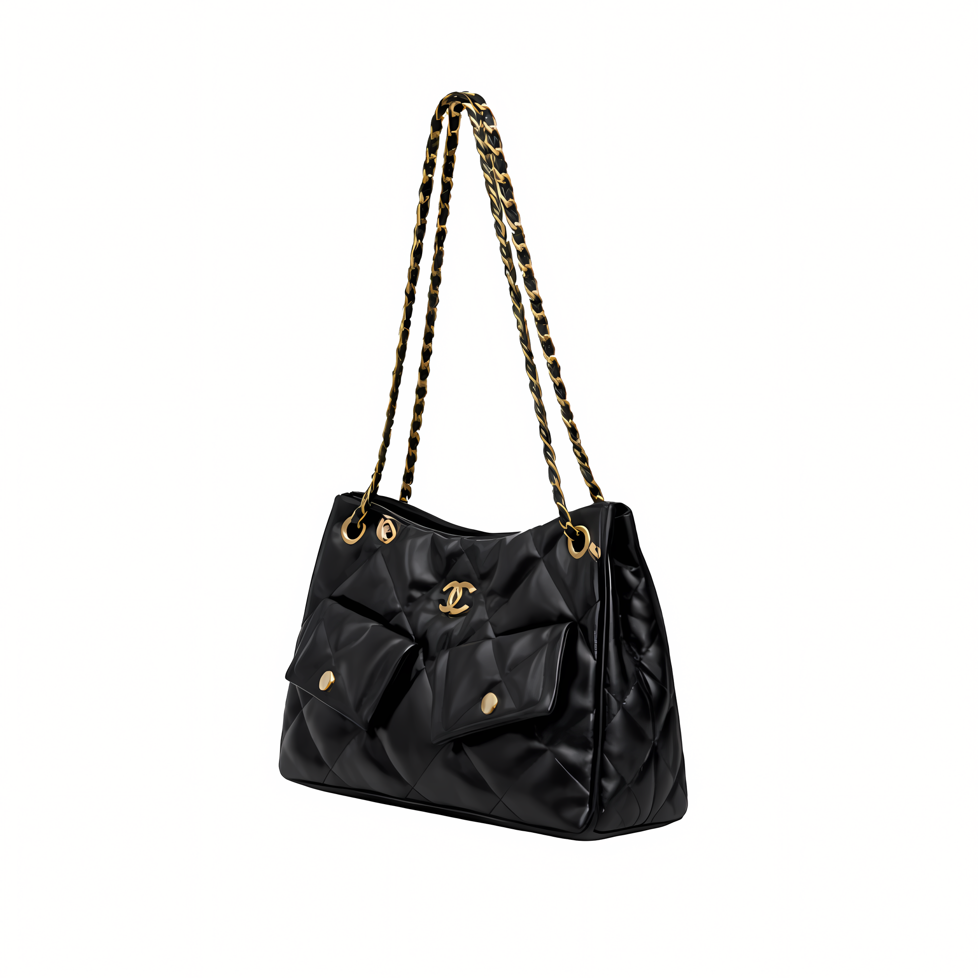 Detailed 25 Small Hobo Suede Black Bag - view 2