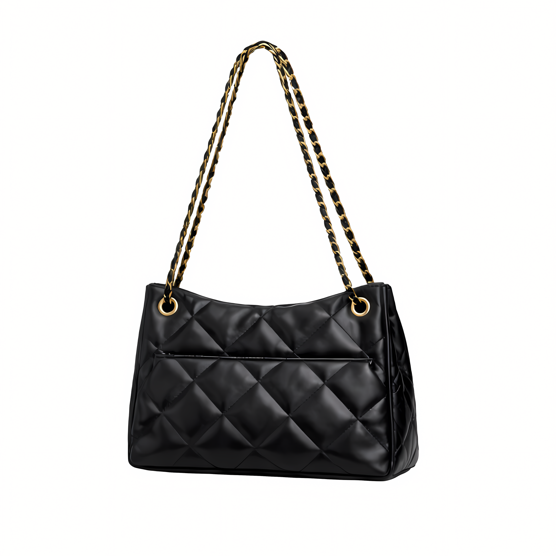 Detailed 25 Small Hobo Suede Black Bag - view 3