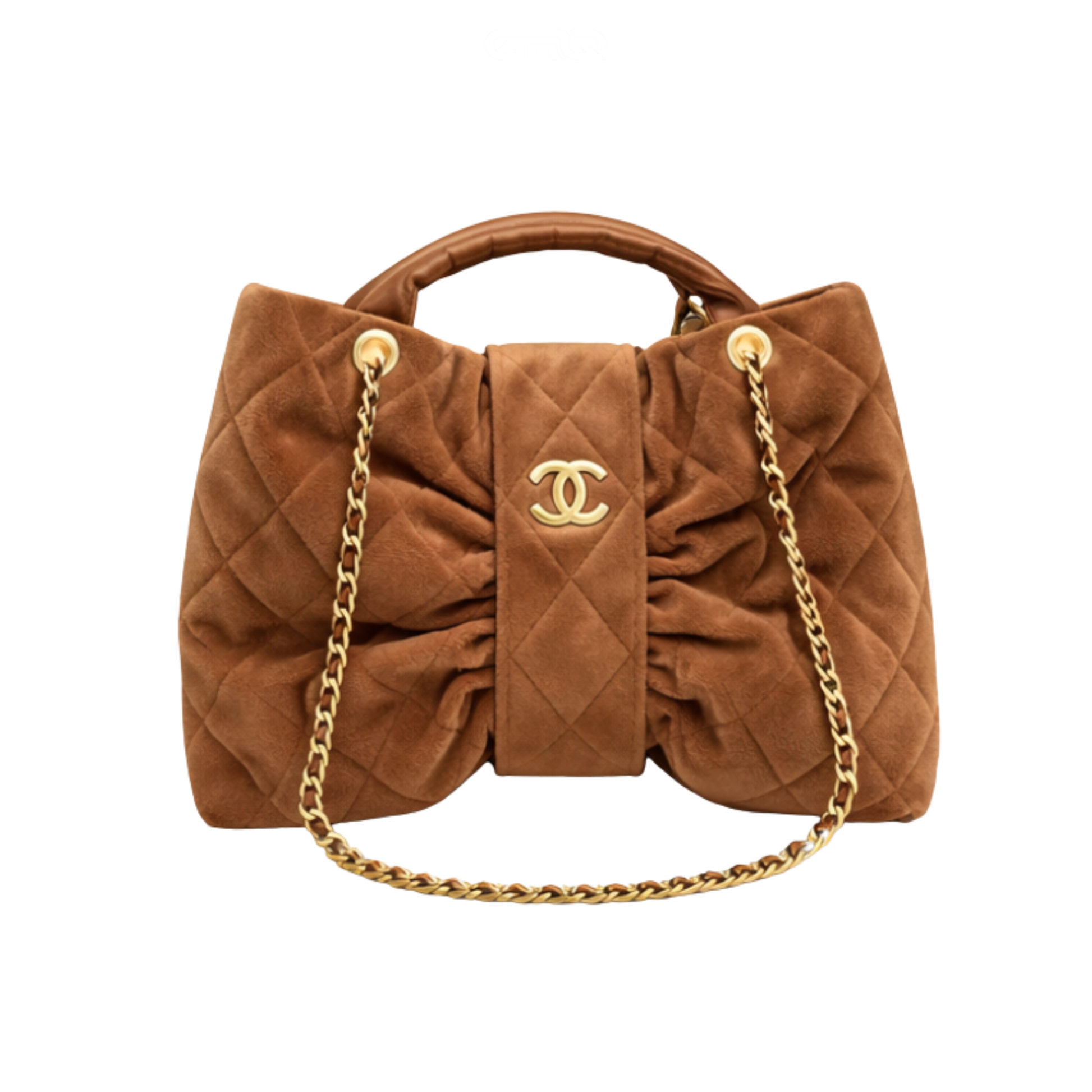 Modern Bow Brown Bag