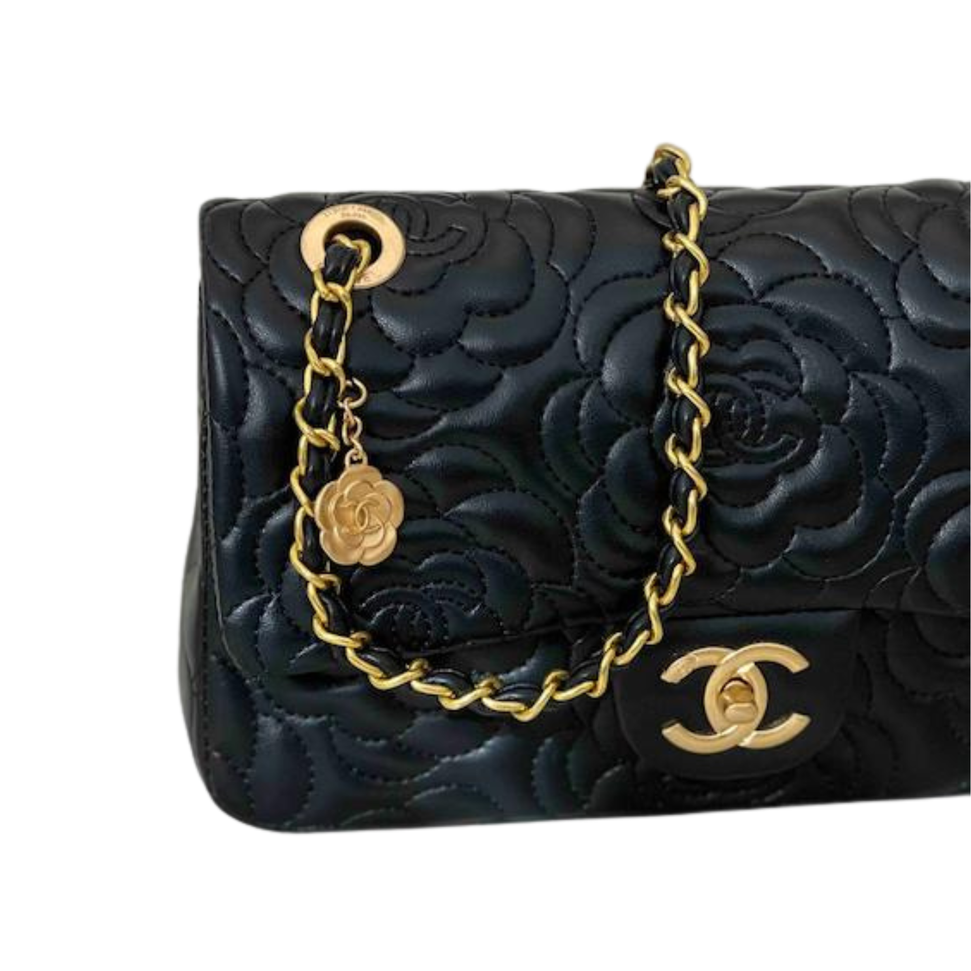 Clean-Finish Camellia Fl Black Bag - view 2