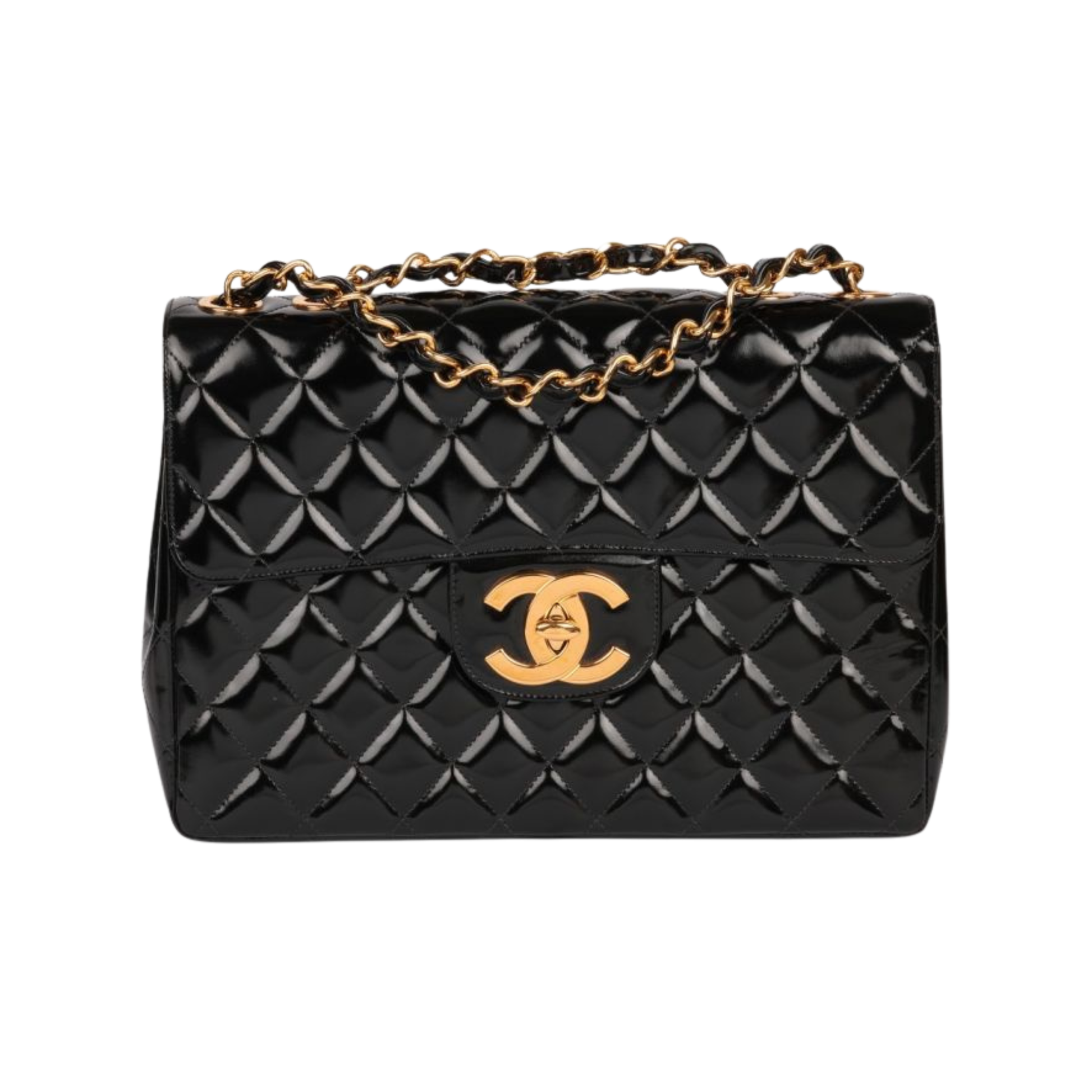 Detailed Classic Fl Black Bag