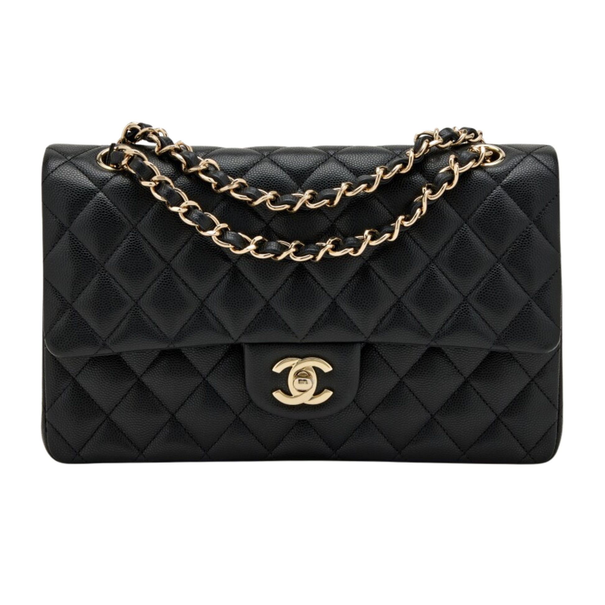 Sharp Classic Fl Black Calfskin Bag