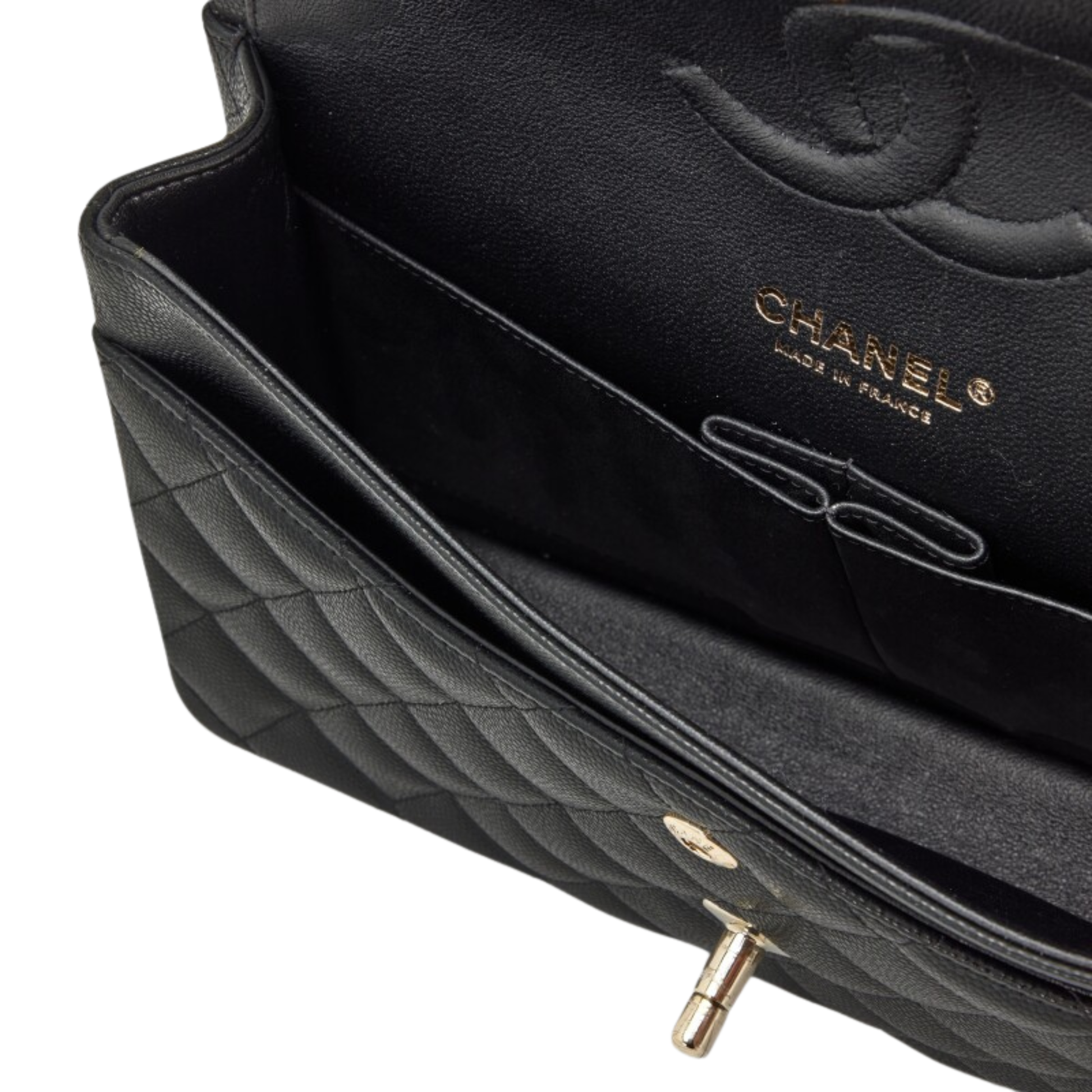 Sharp Classic Fl Black Calfskin Bag - view 3