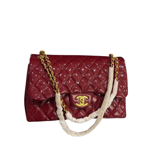 Elegant Classic Fl Burgundy Bag