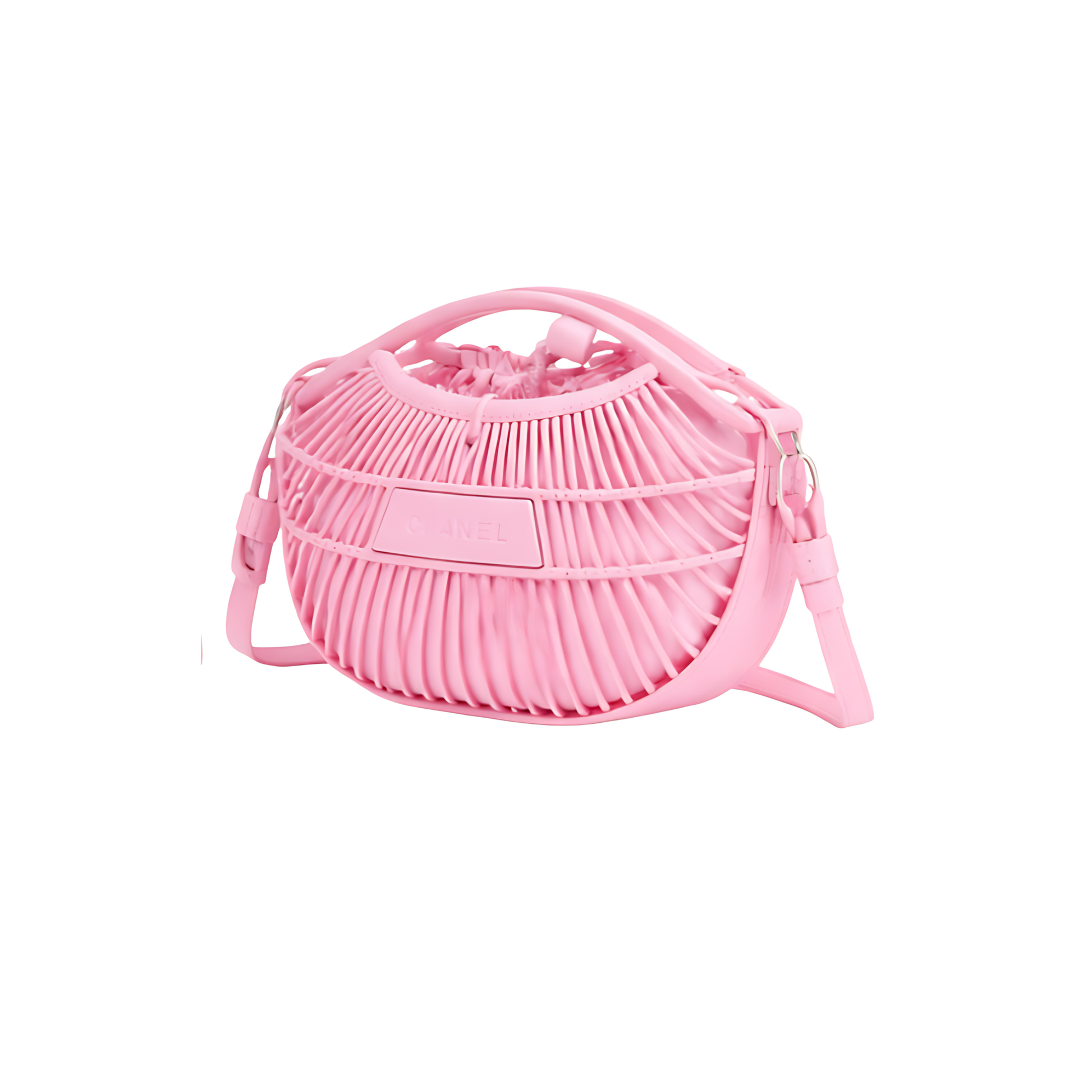 Statement Mini Calypso Fan Curved Handle Pink Bag - view 3