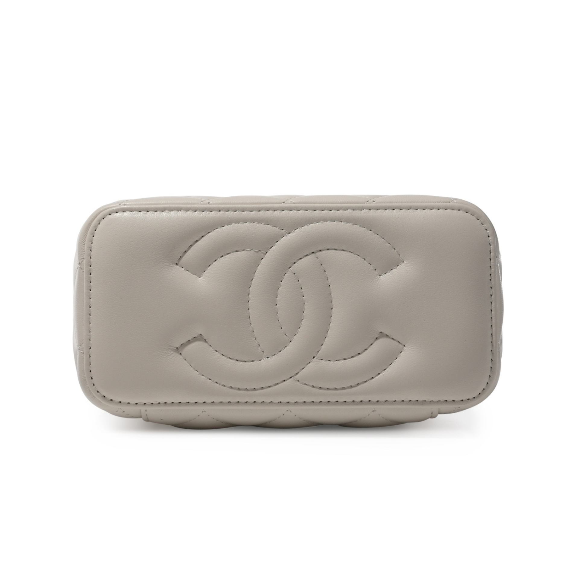 Sophisticated Small Vanity Case Chain White Bag - view 3