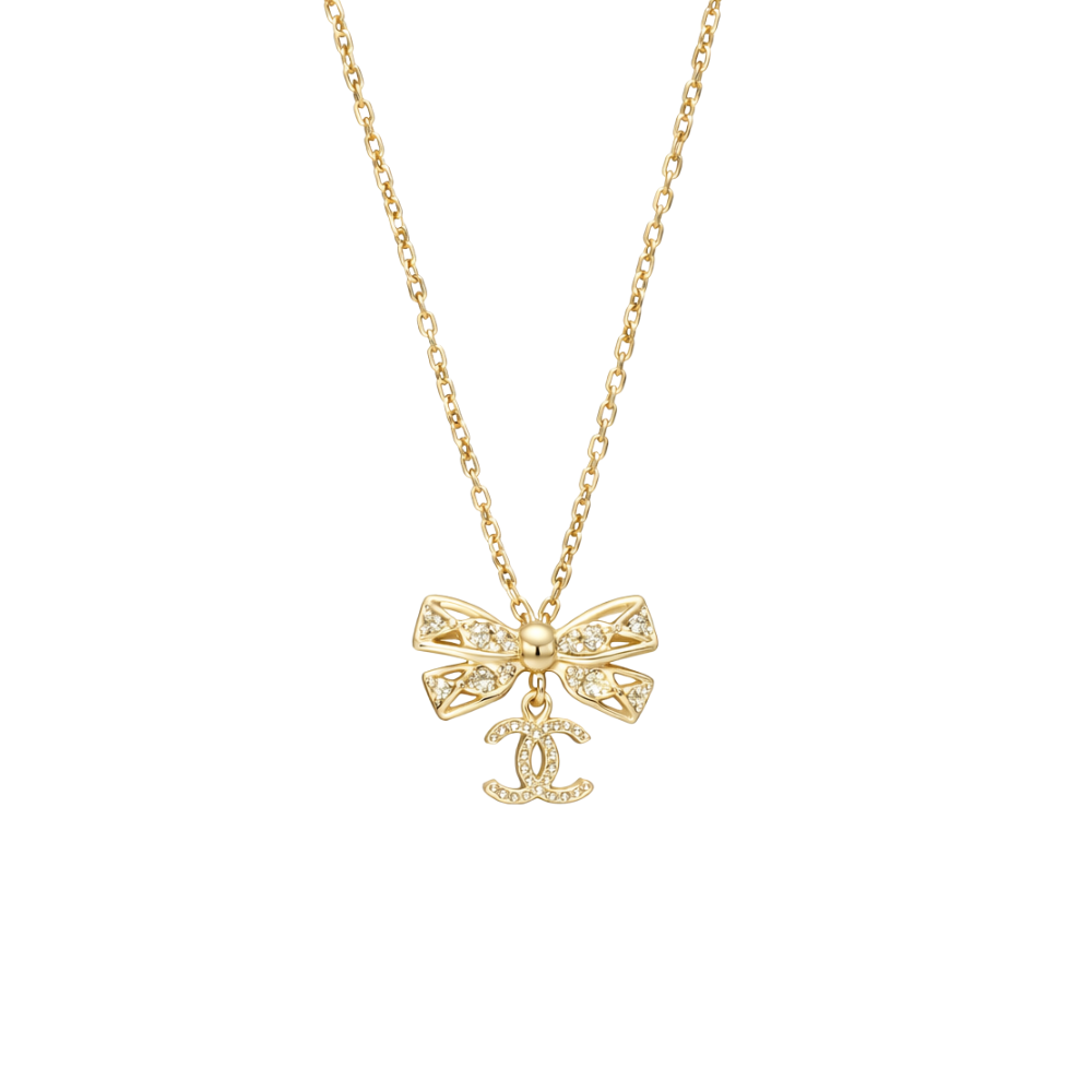 Refined Bow Cc Logo Crystal Set