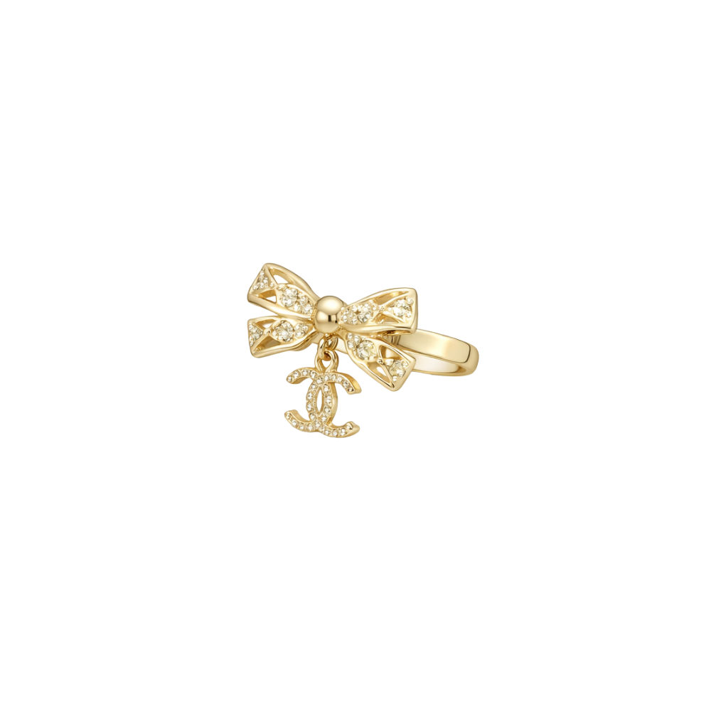 Refined Bow Cc Logo Crystal Set - view 3