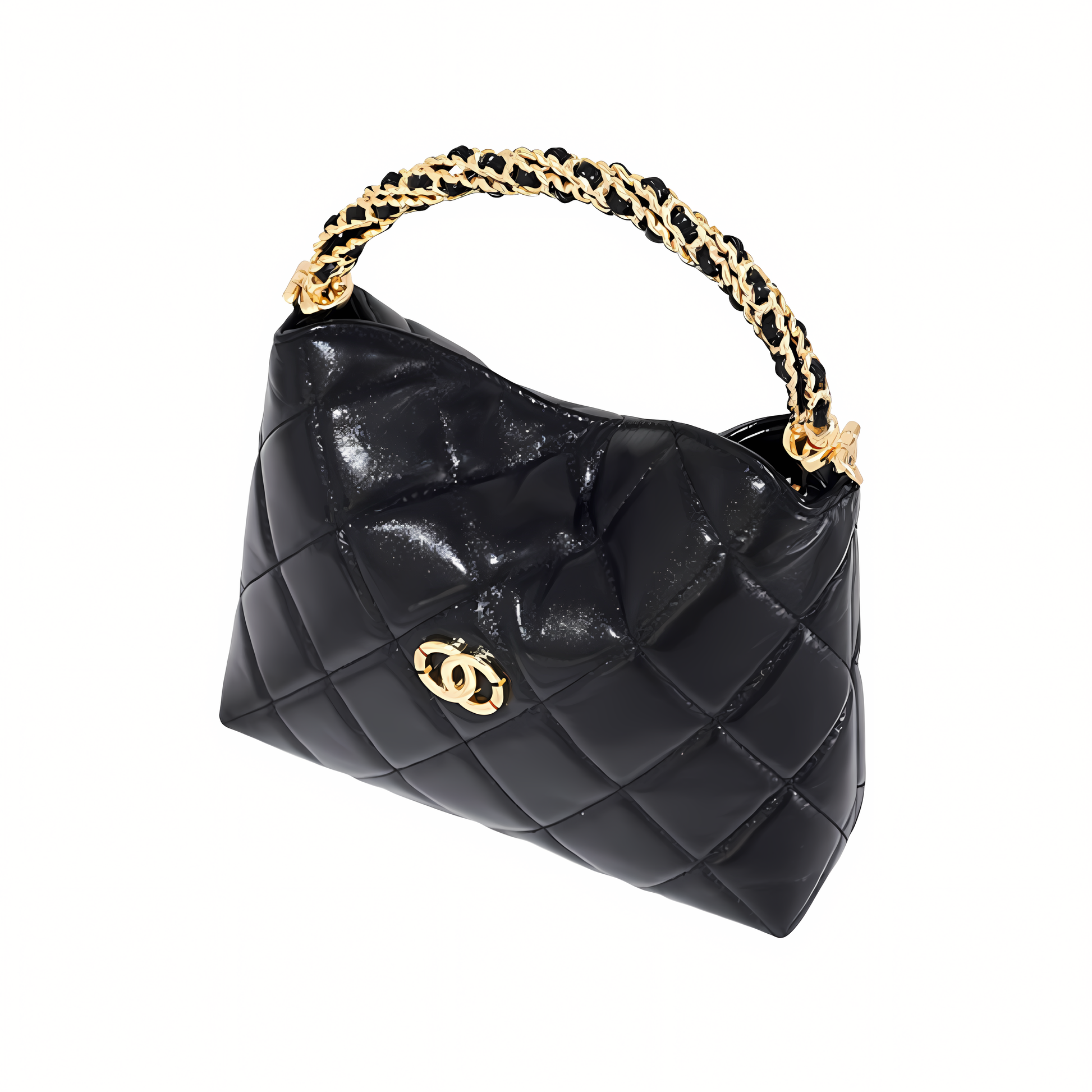 Timeless 24b Mini Top Handle Chain Black Bag - view 2