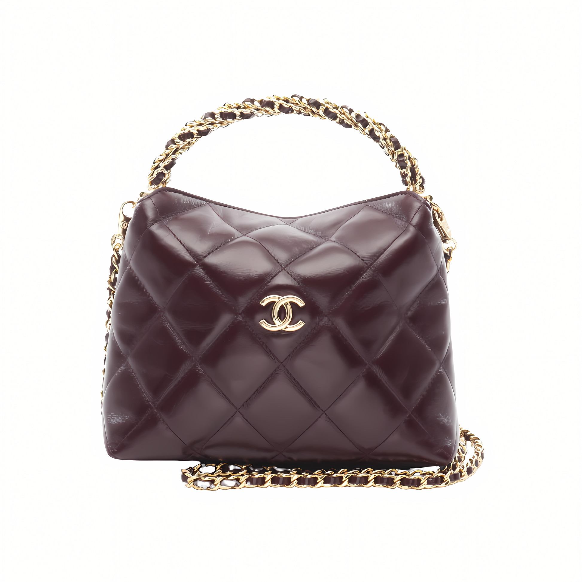Clean-Finish 25s Coco Crush Handle Caviar Red Lghw Bag