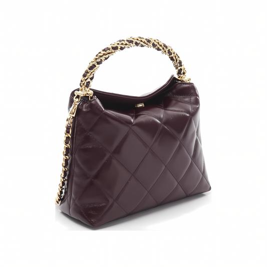 Clean-Finish 25s Coco Crush Handle Caviar Red Lghw Bag - view 2