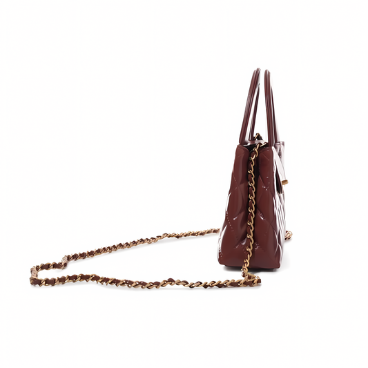 Modern Coco Handle Mini Fl Quilted Lambskin Bag - view 2