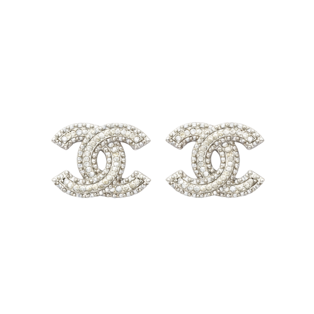 Polished Cosmetic Cc Logo Celestial Necklace Earrings Set